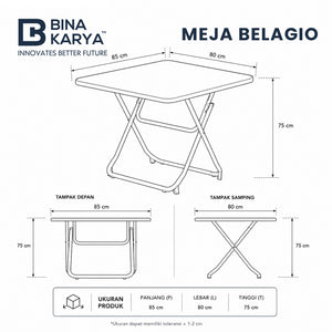 Meja Lipat Belagio