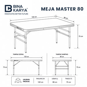 Meja Lipat Master