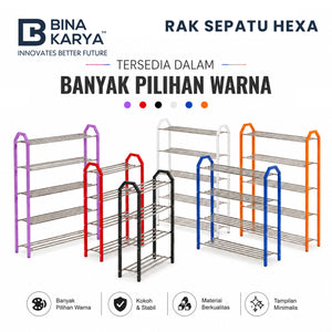 Rak Sepatu Hexa