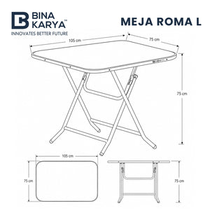 Meja Lipat Roma