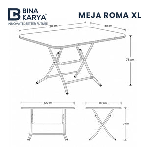 Meja Lipat Roma